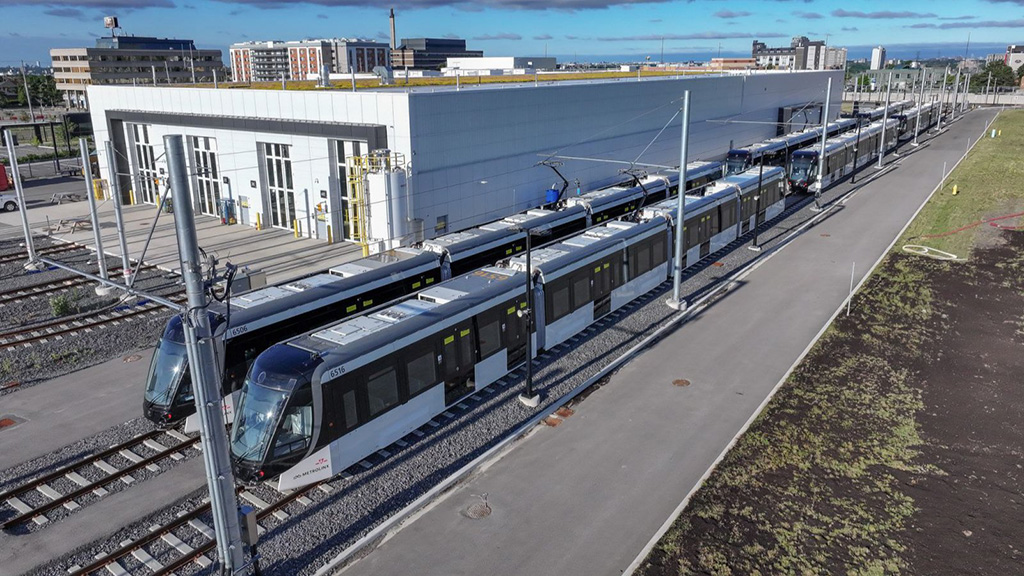 Finch West LRT light rail vehicle in Toronto